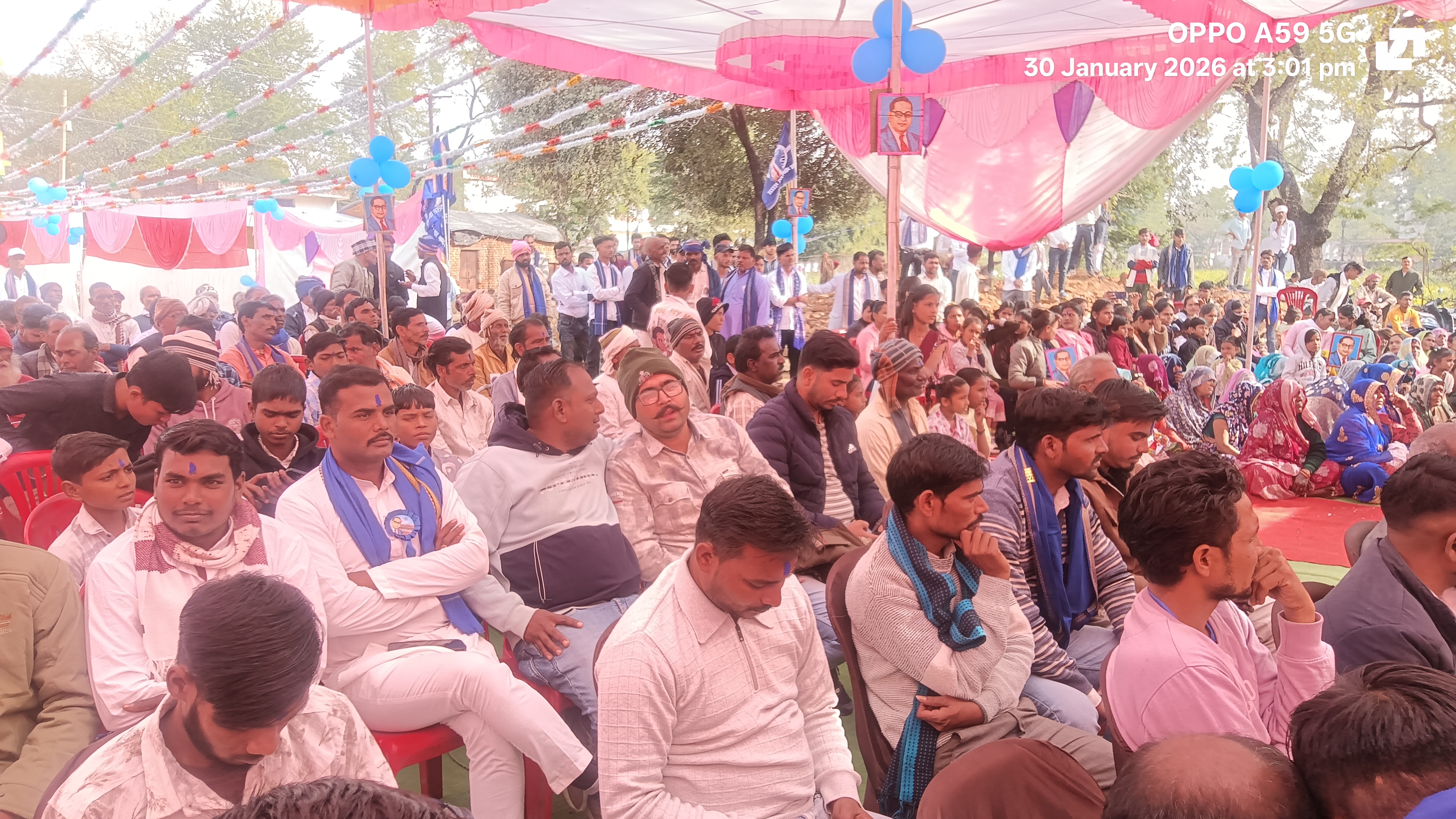 महराजपुरा में किया गया अंबेडकर प्रतिमा का अनावरण