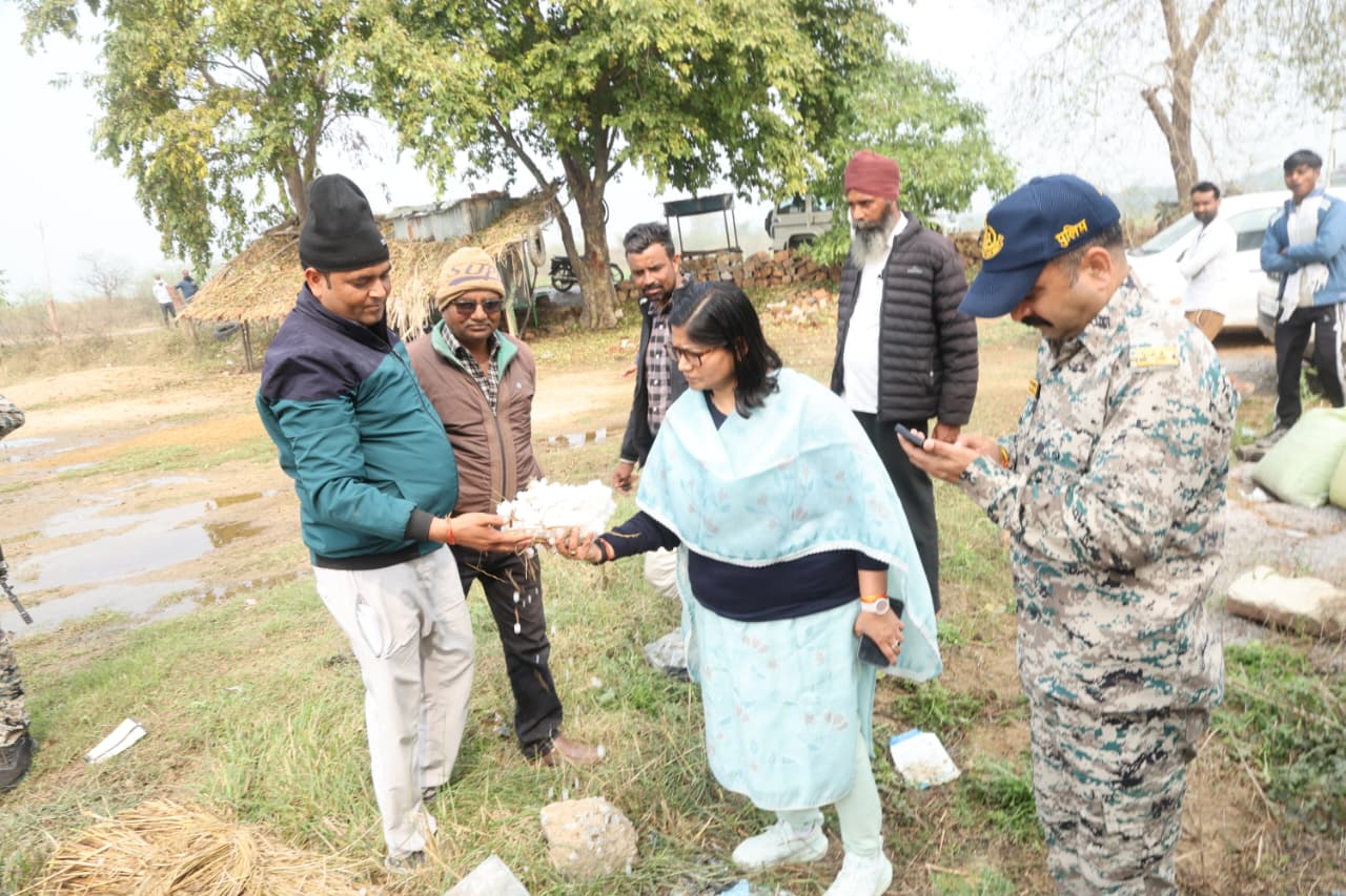 ग्वालियर बना कश्मीर, ओलावृष्टि ने किसानों की कमर तोड़ी