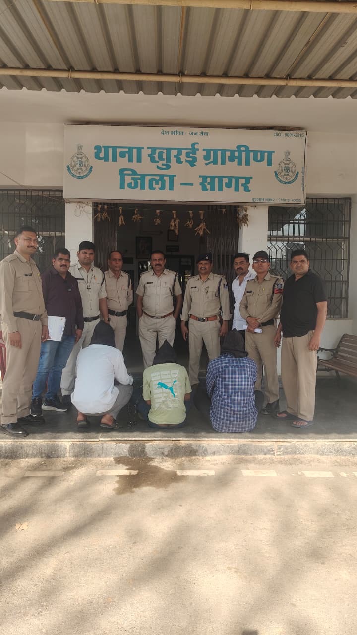 *हत्या के सनसनीखेज मामले में खुरई ग्रामीण पुलिस की त्वरित कार्रवाई –*
