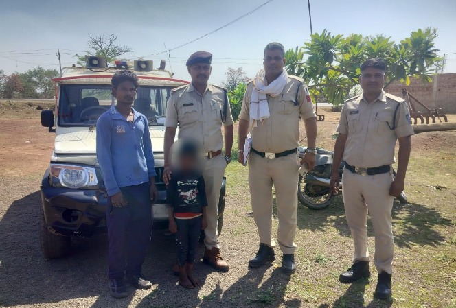 उमरिया पुलिस की त्वरित कार्यवाही से 7 वर्षीय बालक सुरक्षित मिला