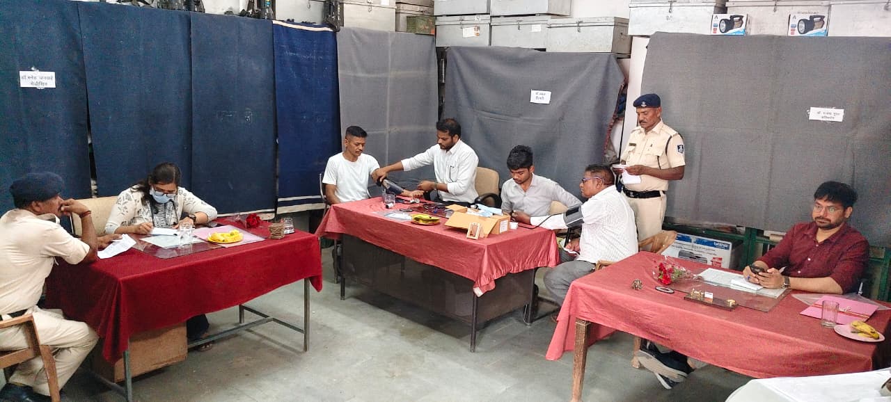 होमगार्डस सैनिकों के लिए स्वास्थ्य शिविर संपन्न