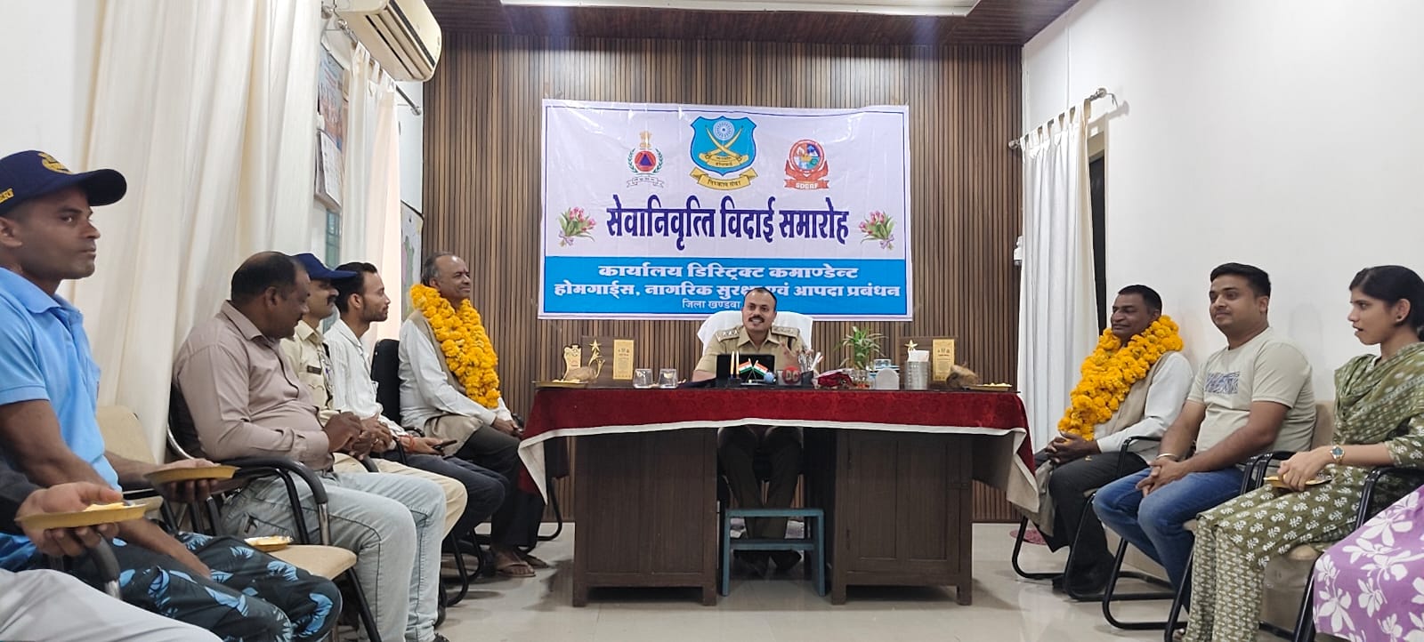 38 वर्षों की उत्कृष्ट सेवा के बाद लांस नायक गजराज सिंह एवं सैनिक सत्यनारायण मीना का भव्य सेवानिवृत्त सम्मान समारोह आयोजित