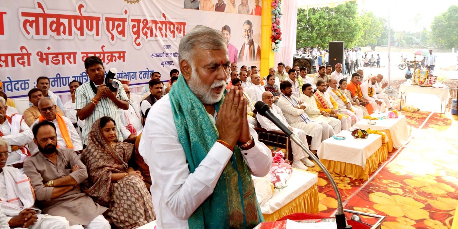 1100 वर्ष प्राचीन 2002 में चोरी हुई रुक्मणी माता की मूर्ति मंदिर परिसर का हुआ भव्य लोकार्पण,पंचायत मंत्री प्रहलाद पटेल सहित मंत्रीद्वय मौजूद