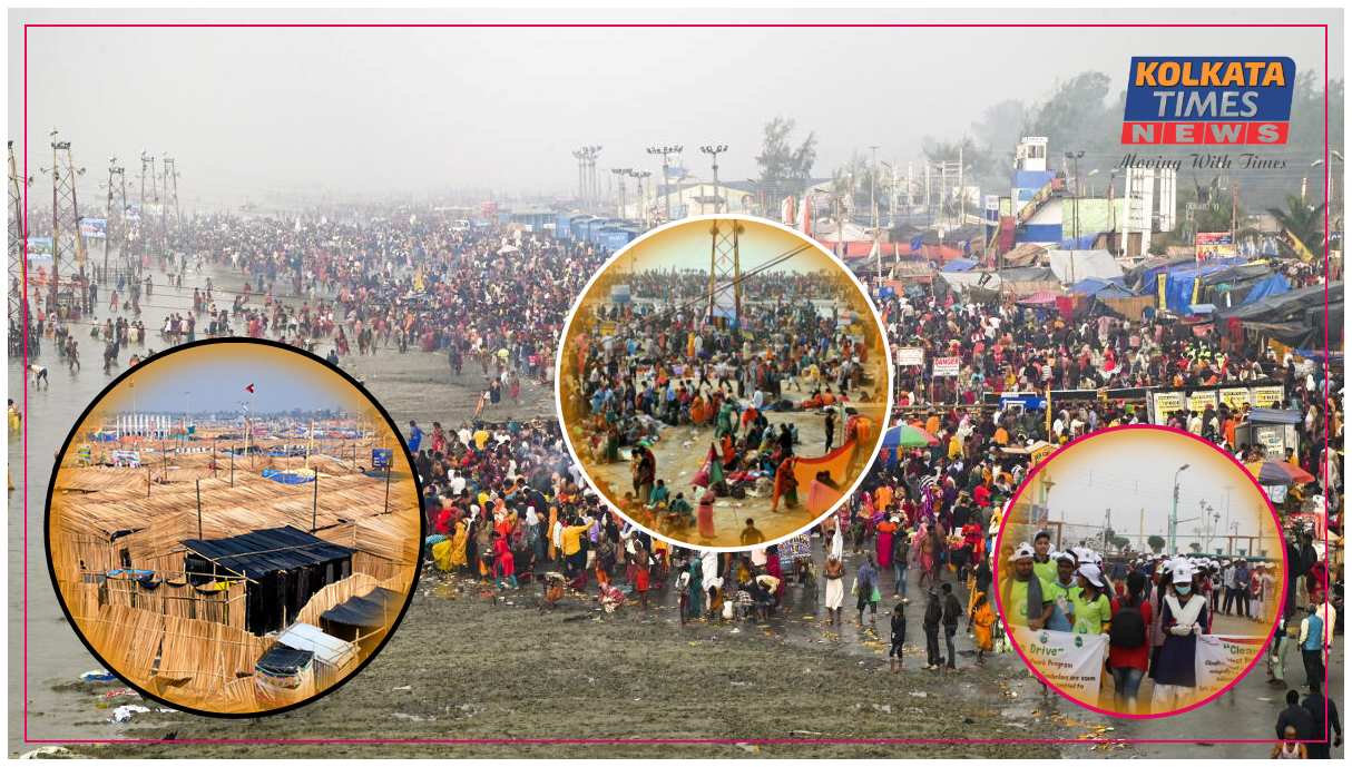 পুণ্যের ঢেউ থেমেছে, রয়ে গেল স্মৃতি আর অপেক্ষা—সাগরমেলা শেষে শুরু সাফাই, ঘরে ফেরার পালা লক্ষ মানুষের !