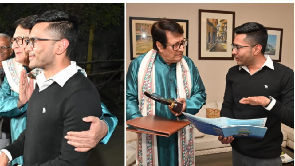 রঞ্জিত মল্লিকের দরজায় ‘উন্নয়নের পাঁচালি’, অভিষেকের সৌজন্য সাক্ষাতে কী বললেন বর্ষীয়ান অভিনেতা ?