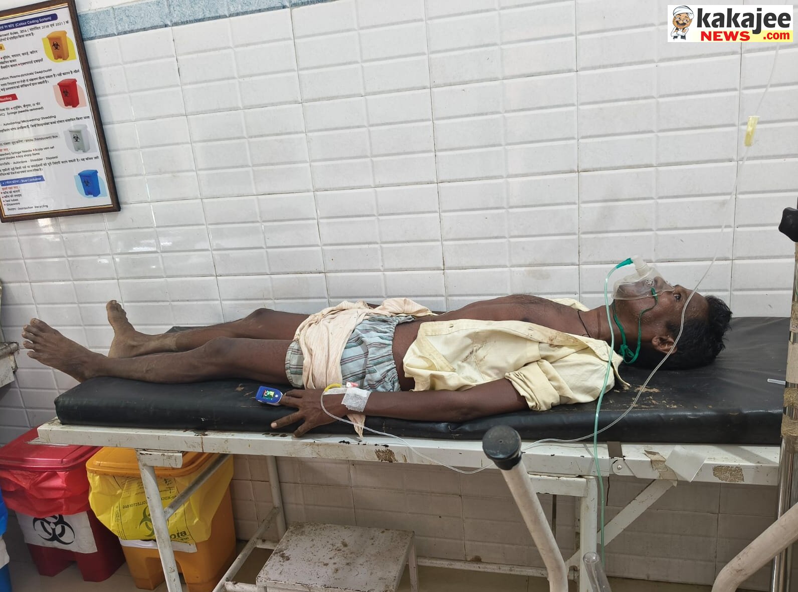 दंतैल हाथी ने ग्रामीण को पटककर किया घायल, तालाब में दातून करते समय किया हमला