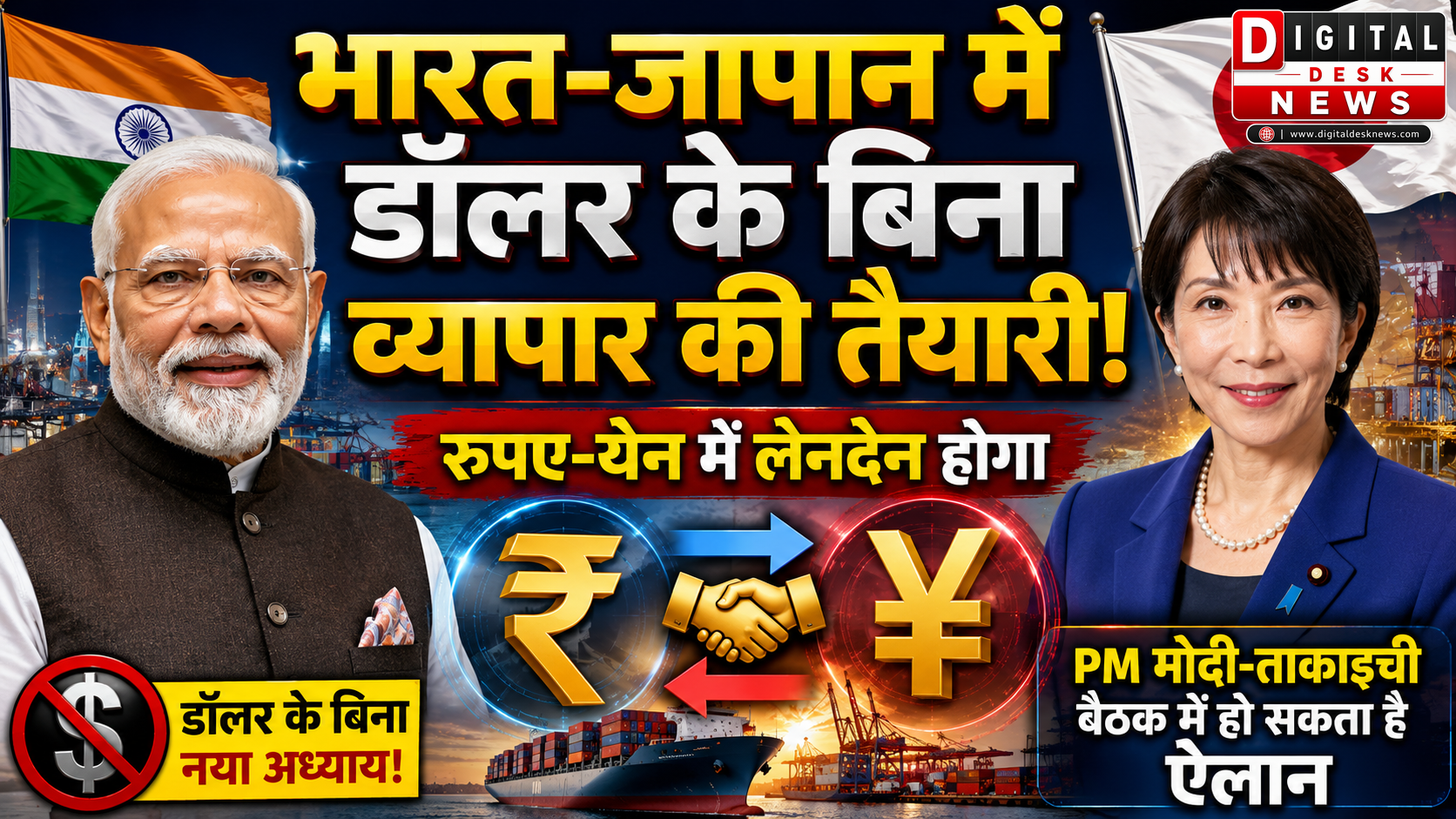 भारत जापान व्यापार में डॉलर की भूमिका होगी कम