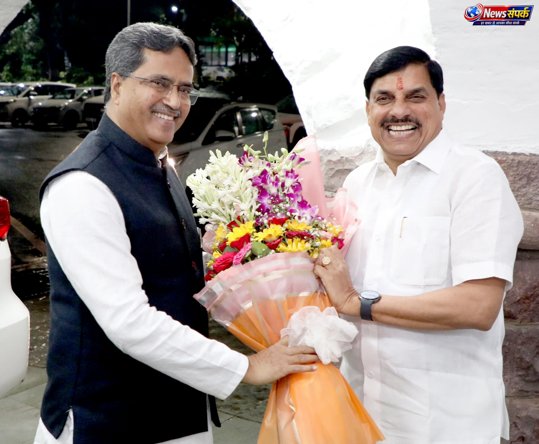 मुख्यमंत्री डॉ. मोहन यादव से त्रिपुरा के मुख्यमंत्री डॉ. माणिक साहा की सौजन्य भेंट