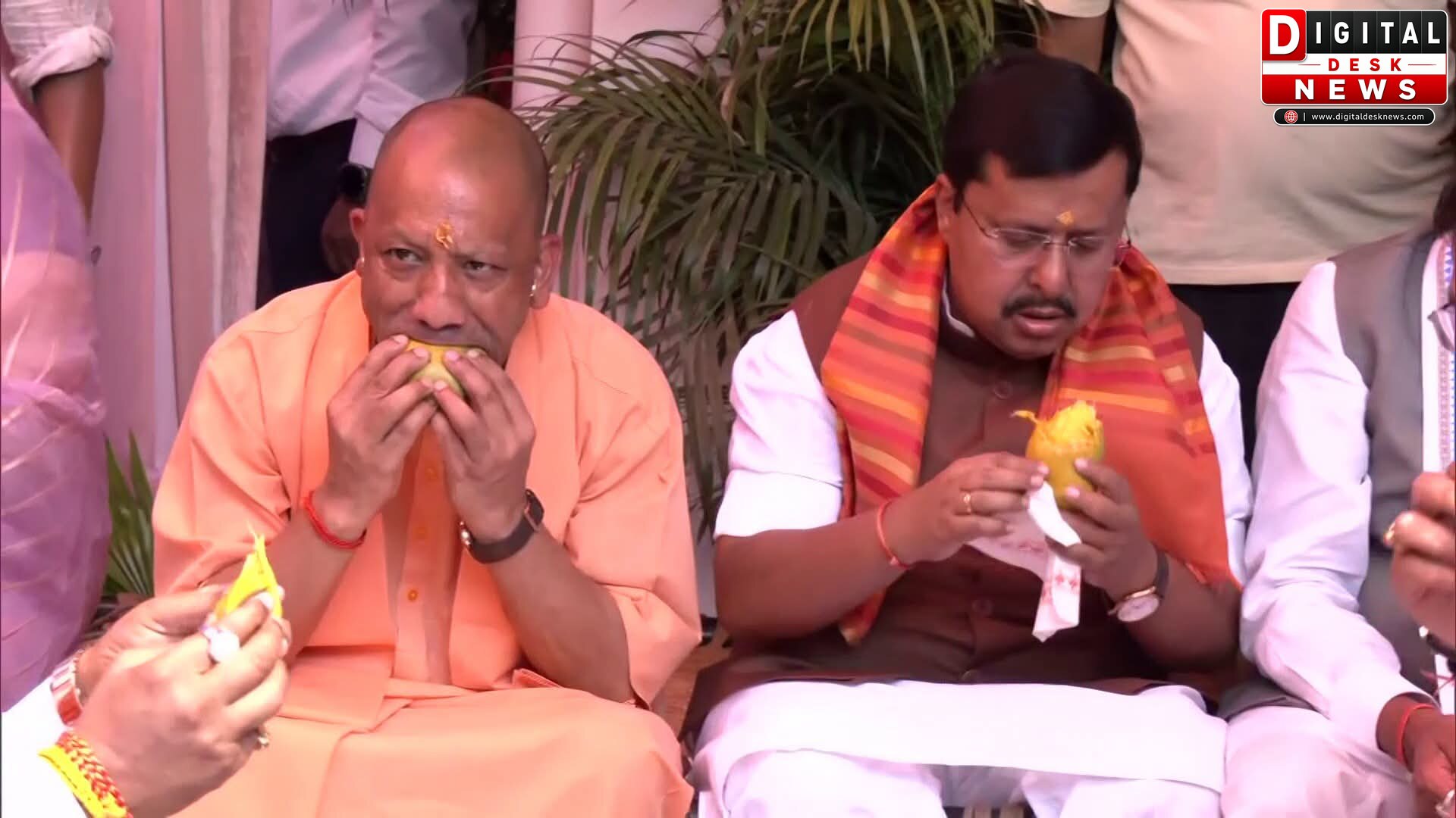 लखनऊ में भाजपा राष्ट्रीय अध्यक्ष नितिन नवीन की मैंगो पार्टी में भागीदारी