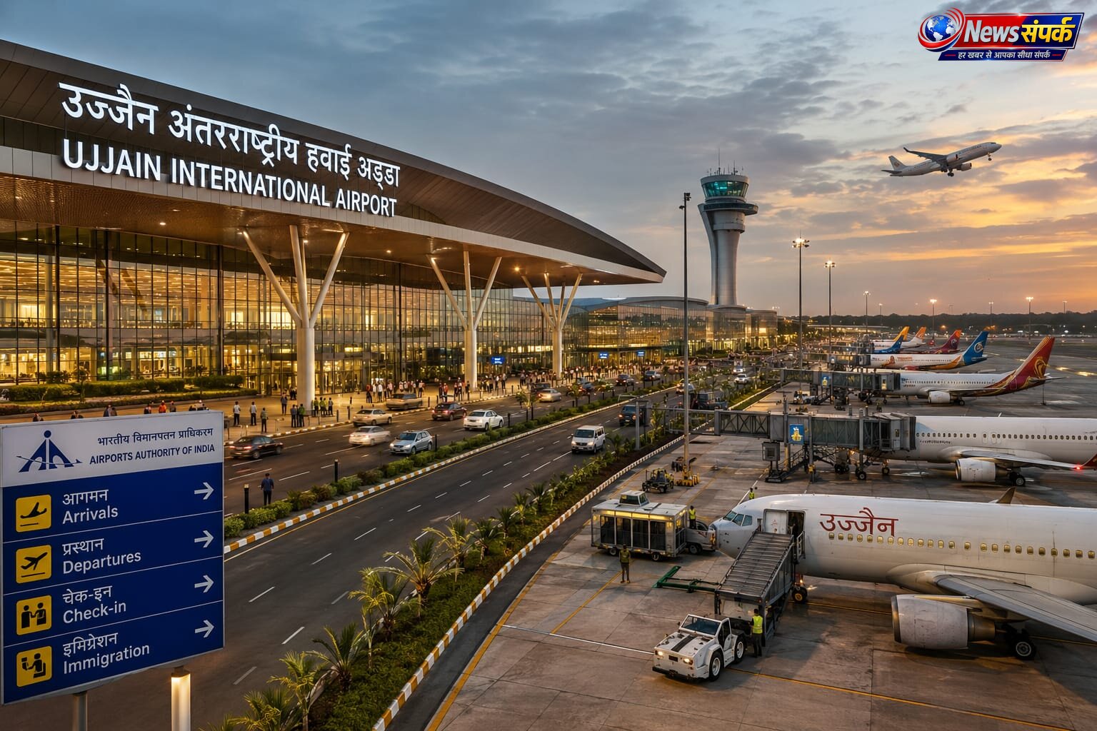 सिंहस्थ पूर्व उज्जैन में अंतर्राष्ट्रीय स्तर का एयरपोर्ट आकार लेगा