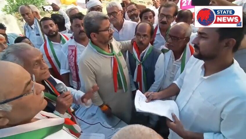 कांग्रेस का जवा में जनसमस्याओं पर प्रदर्शन