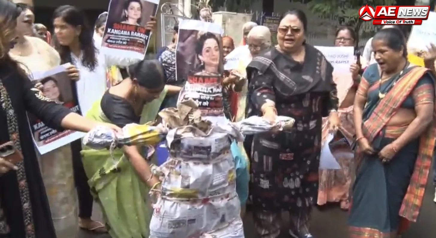 बिलकिस बानो के दोषियों के समर्थन और बेटियों के अपमान पर भड़की महिला कांग्रेस: भोपाल PCC में किया पुतला दहन
