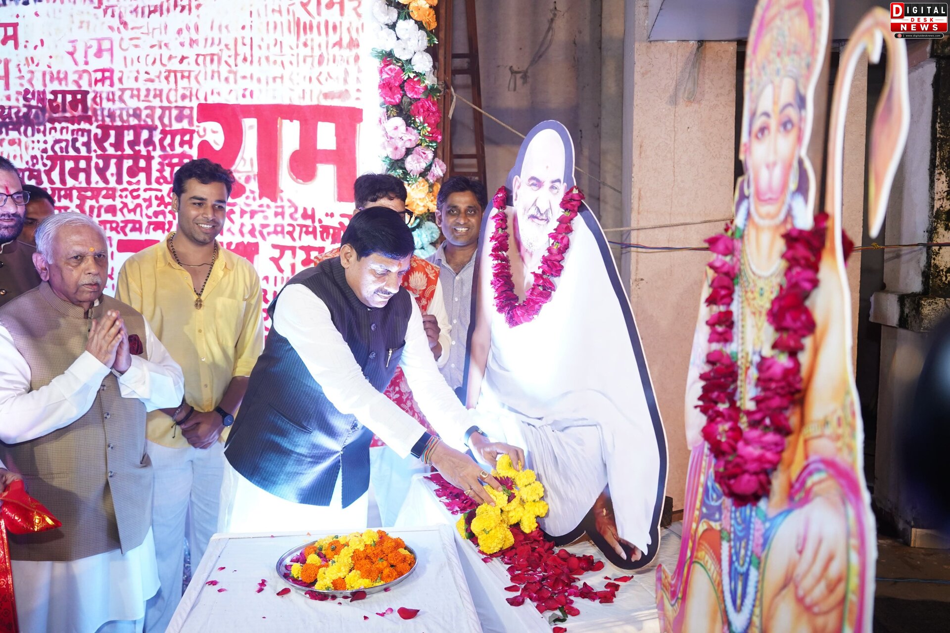 CM डॉ. मोहन यादव ने किया नीब करौरी बाबा को समर्पित विश्व रिकॉर्ड कलाकृति का शुभारंभ