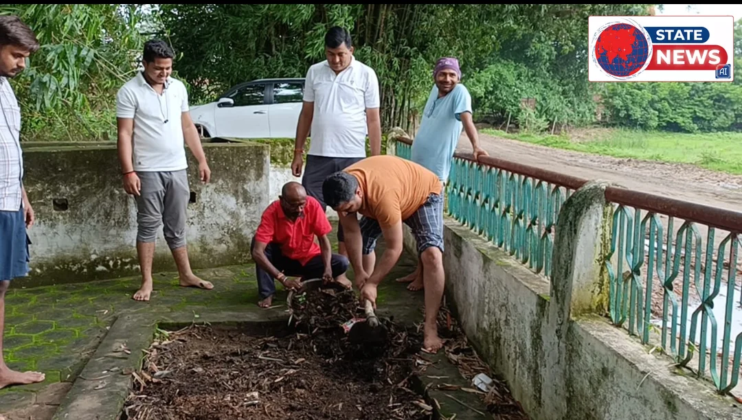 ग्राम पंचायत तिवनी में हर रविवार स्वच्छता अभियान, जनभागीदारी से बदलेगी गांव की 