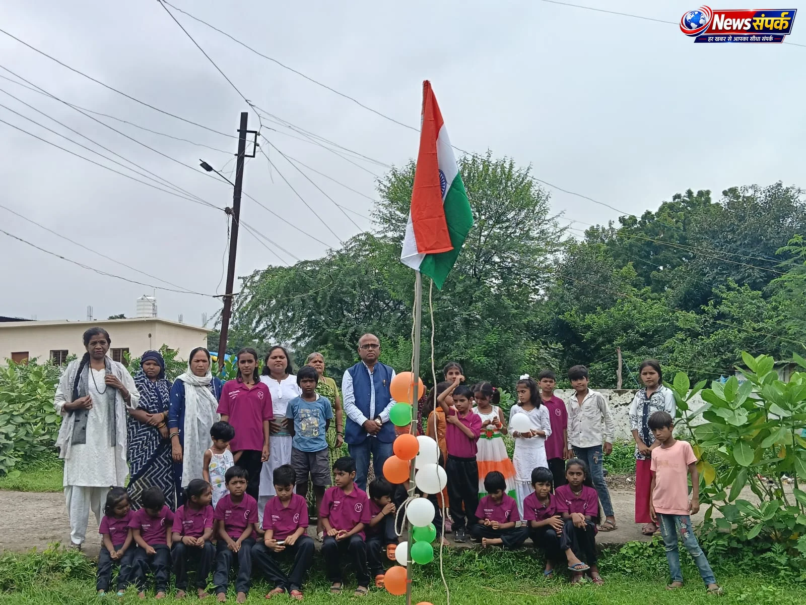 दक्ष अम्ब्रोस इम्पावरमेंट सोसायटी ने संत रविदास नगर बरखेड़ा में मनाया स्वतंत्रता दिवस