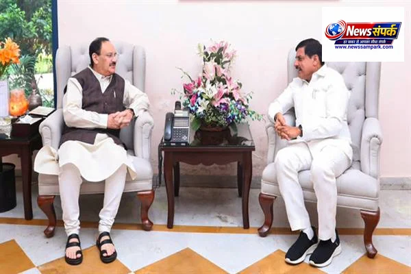 मुख्यमंत्री डॉ. मोहन यादव ने जेपी नड्डा से की मुलाकात