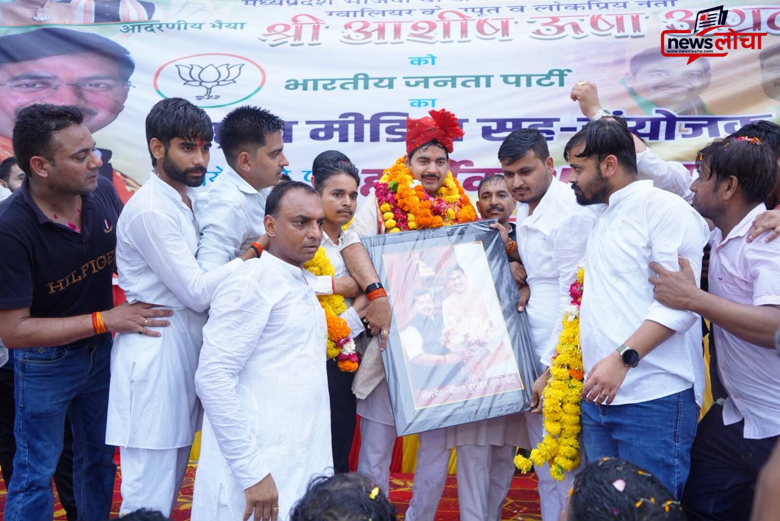 आशीष अग्रवाल के स्वागत में ग्वालियर में दिखा जोश