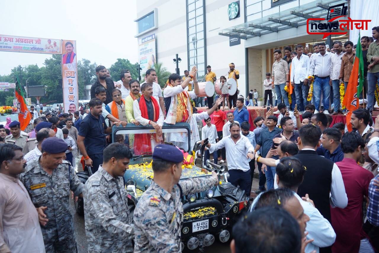 आशीष अग्रवाल के स्वागत में ग्वालियर में दिखा जोश