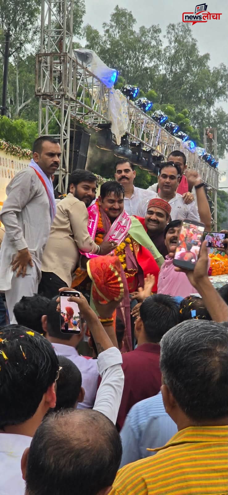 आशीष अग्रवाल के स्वागत में ग्वालियर में दिखा जोश
