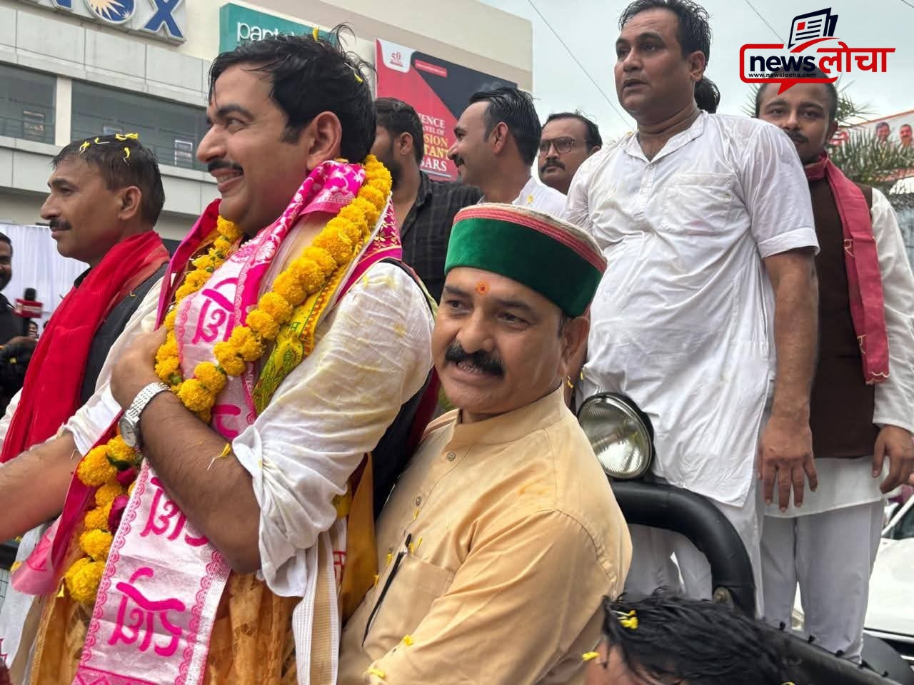 आशीष अग्रवाल के स्वागत में ग्वालियर में दिखा जोश