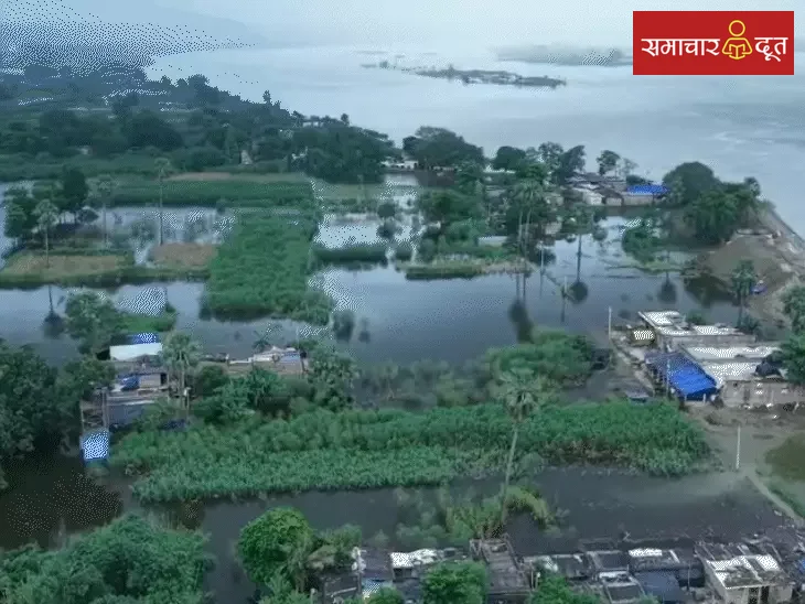 नेपाल में बाढ़ के बाद बिहार में हाई अलर्ट: गंडक बैराज से हर सेकेंड निकल रहा 79.3 लाख लीटर पानी