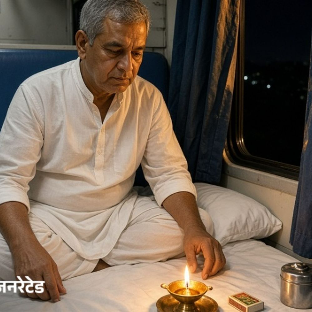 चलती ट्रेन में यात्री ने जलाया दीया, ग्वालियर के यात्री पर रेलवे एक्ट के तहत मामला दर्ज