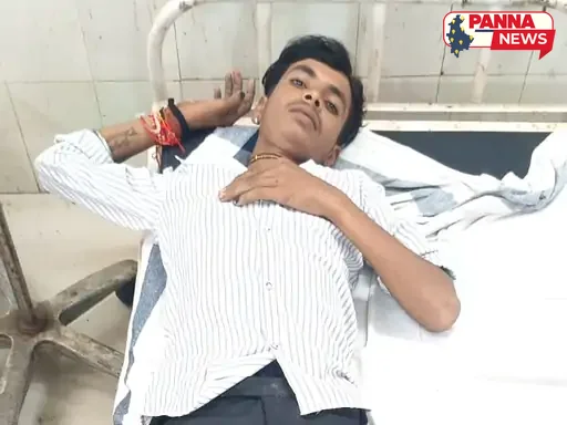 पन्ना में तेज रफ्तार बोलेरो ने युवक को रौंदा, गंभीर घायल