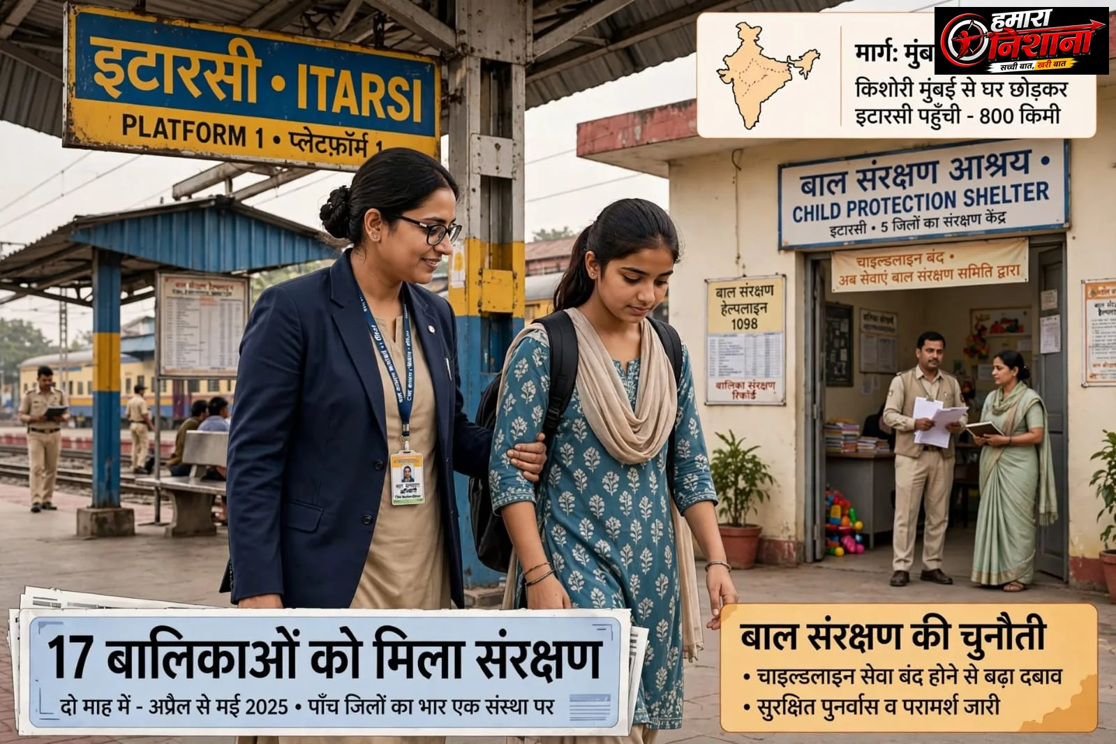 कम उम्र का आकर्षण, घर से दूरी और बढ़ता जोखिम… इटारसी पहुंच रहीं नाबालिग बालिकाएं