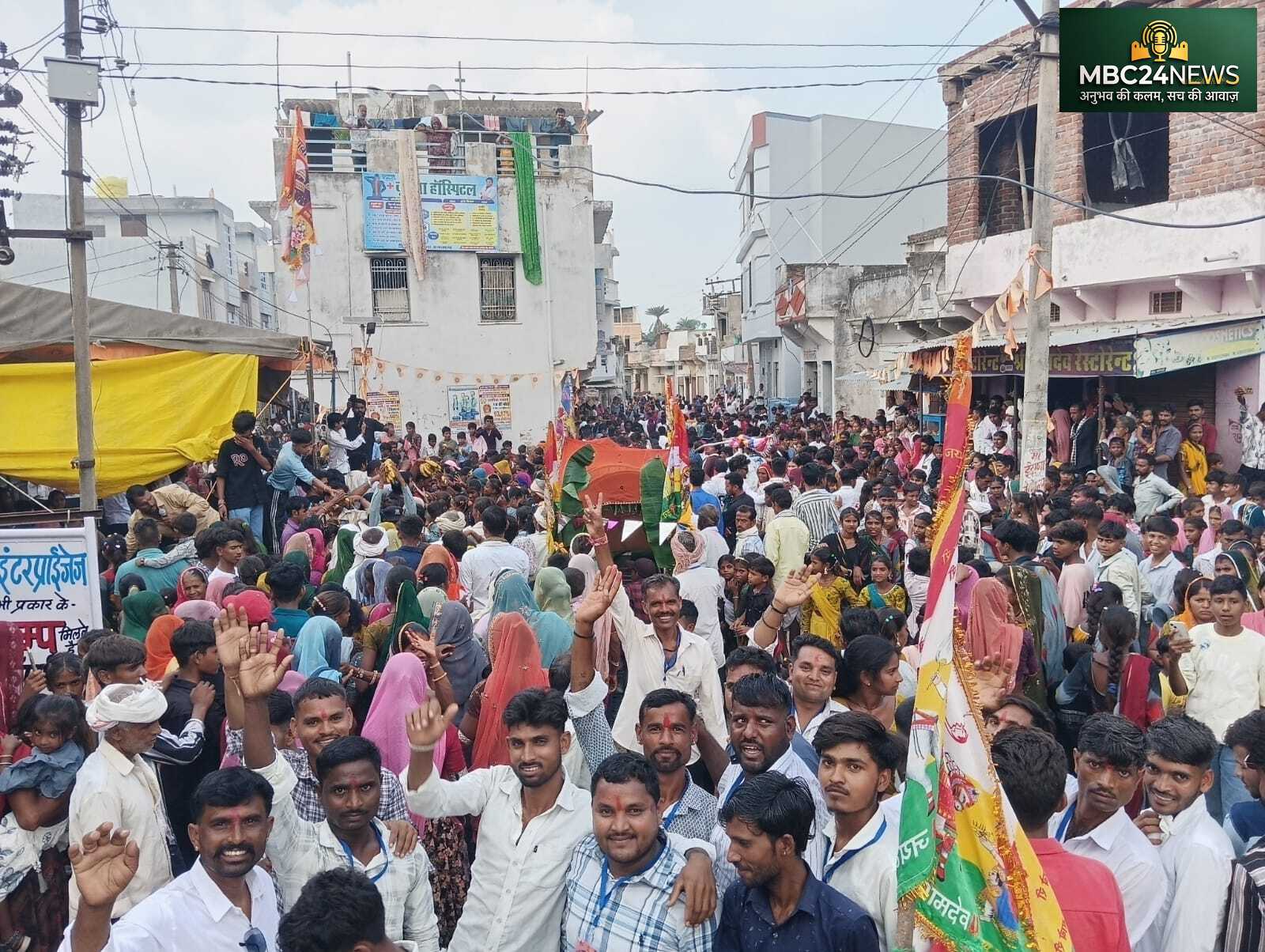 कूण में भादवी बीज पर निकली भव्य शोभायात्रा, राम रसोड़े का समापन, सैकड़ों भक्त हुए शामिल