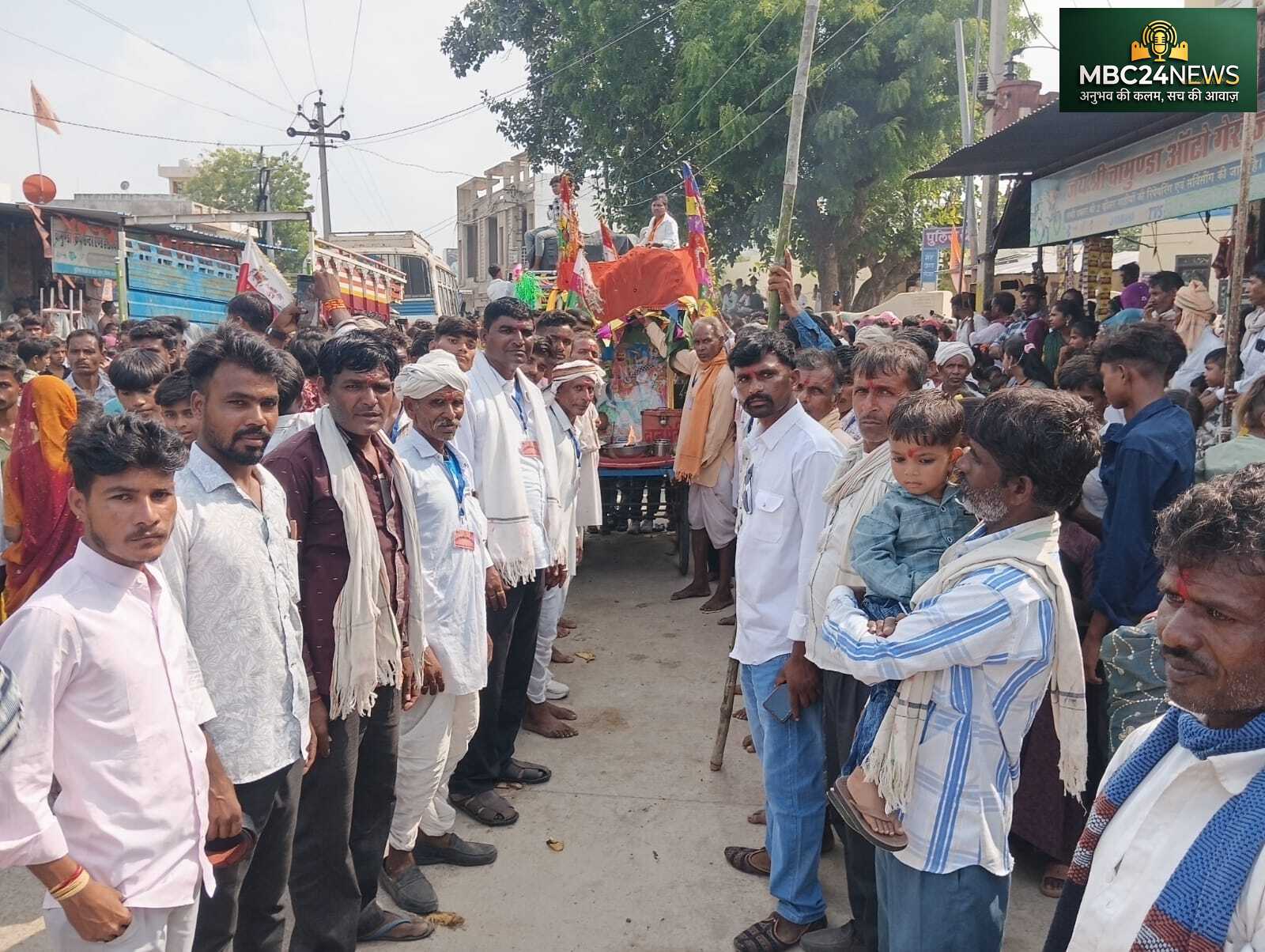 कूण में भादवी बीज पर निकली भव्य शोभायात्रा, राम रसोड़े का समापन, सैकड़ों भक्त हुए शामिल