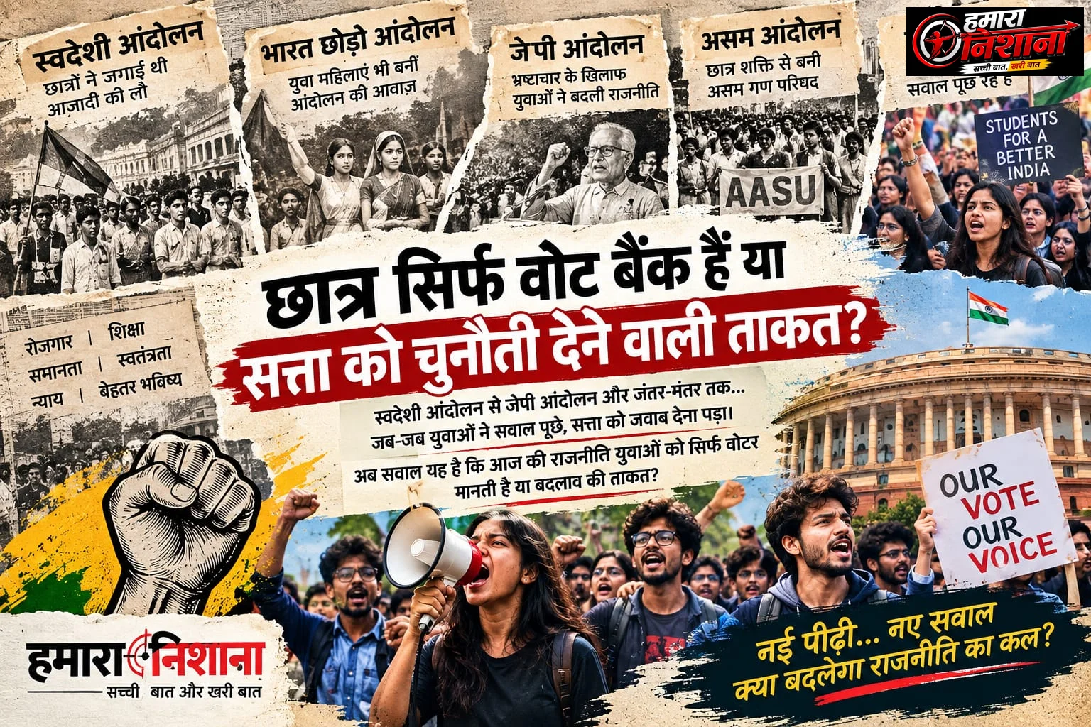 छात्र सिर्फ वोट बैंक हैं या सत्ता को चुनौती देने वाली ताकत?