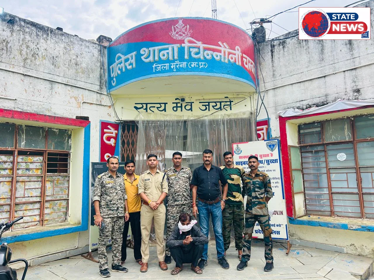 मुरैना में हत्या के प्रयास का ₹5000 का इनामी आरोपी राजस्थान से गिरफ्तार, दिव्यांग फरियादिया ने जनसुनवाई में लगाई थी गुहार