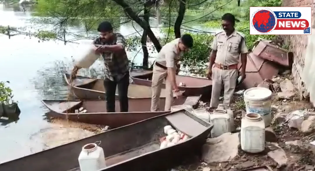 कैलपुरा में अवैध शराब के खिलाफ पुलिस की बड़ी कार्रवाई