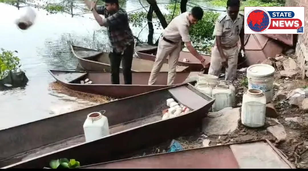 कैलपुरा में अवैध शराब के खिलाफ पुलिस की बड़ी कार्रवाईमहुआ लहान किया नष्ट, थाना प्रभारी जितेंद्र सिंह यादव के नेतृत्व में कार्रवाईदित्यपा
