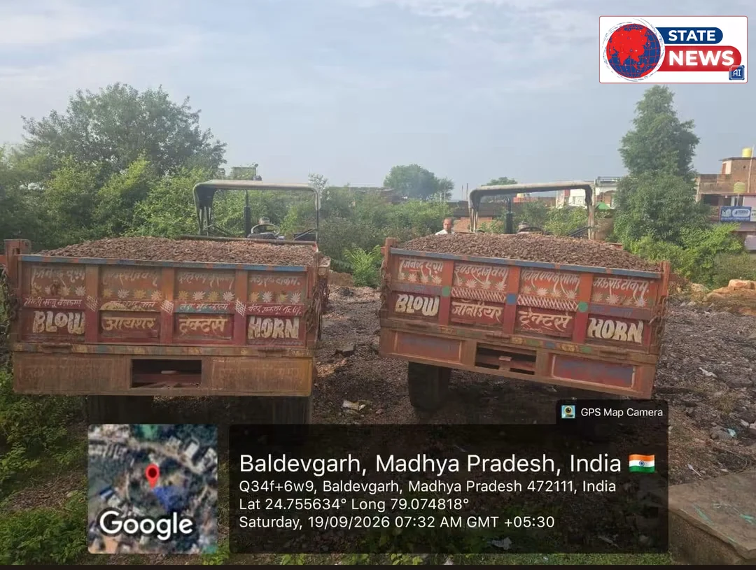 अवैध रेत एवं गिट्टी परिवहन के विरुद्ध खनिज विभाग की तड़के कार्रवाई रेत से भरा डंपर एवं गिट्टी से भरी दो ट्रैक्टर-ट्रॉलियां जब्तदित्यपाल र