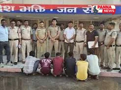 पन्ना पुलिस की बड़ी कार्रवाई, अंतरजिला चोर गिरोह के 6 शातिर आरोपी गिरफ्तार