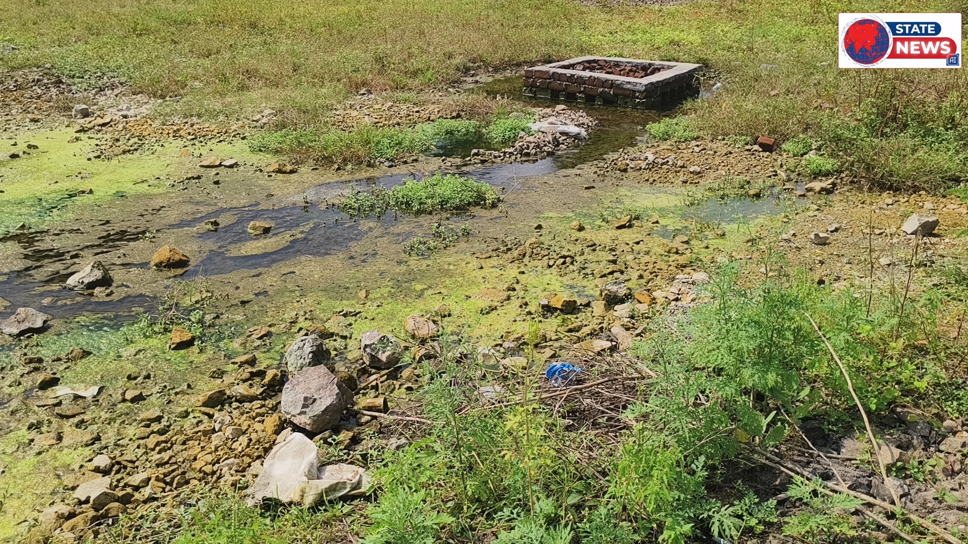 नेपानगर में 33 लाख 80 हजार रुपए का गार्डन गंदगी और गंदे पानी का भंडार।  उपयंत्री द्वारा कहा गया था कि 10 से 12 दिन में सफाई कार्य पूर्ण हो ज