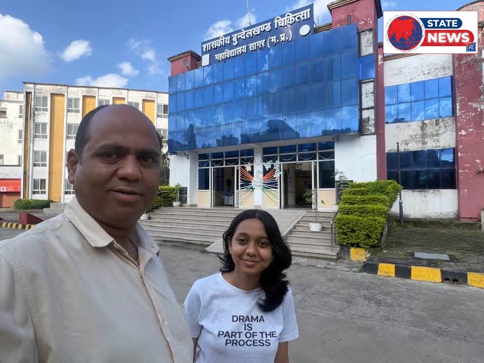 NEET_UG  2026 की परीक्षा में खकनार की खुशी साहू का सागर स्थित शासकीय बुंदेलखंड चिकित्सा में हुआ चयन