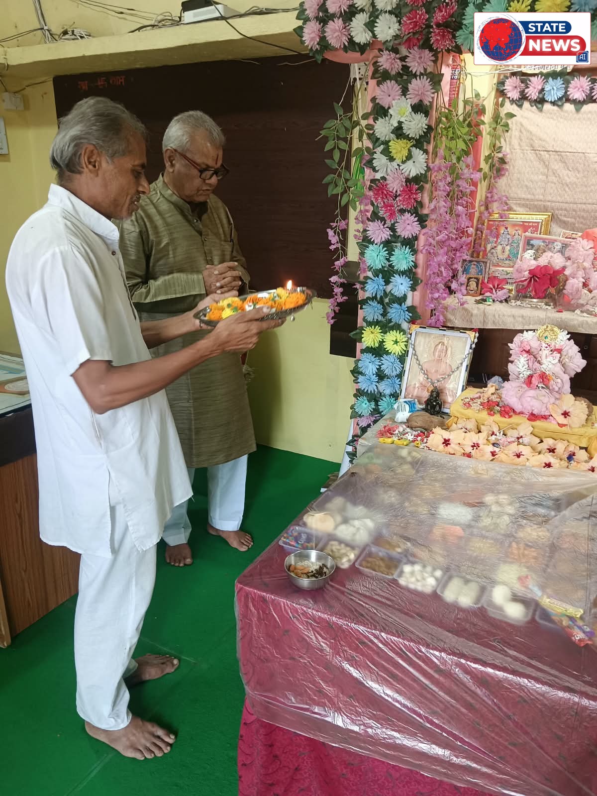 केसली के विद्यालय में गणेश उत्सव और पर्यूषण पर्व की धूम: 56 भोग अर्पित कर की प्रगति की कामना, सर्वधर्म सद्भाव का दिया संदेश
