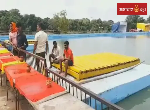 रायपुर के तालाबों में गणेश विसर्जन पर कटेगा चालान:43 जगह बनाए अस्थायी कुंड, 27 से निकलेगी झांकी, डीजे-साउंड सिस्टम के लिए नियम तय