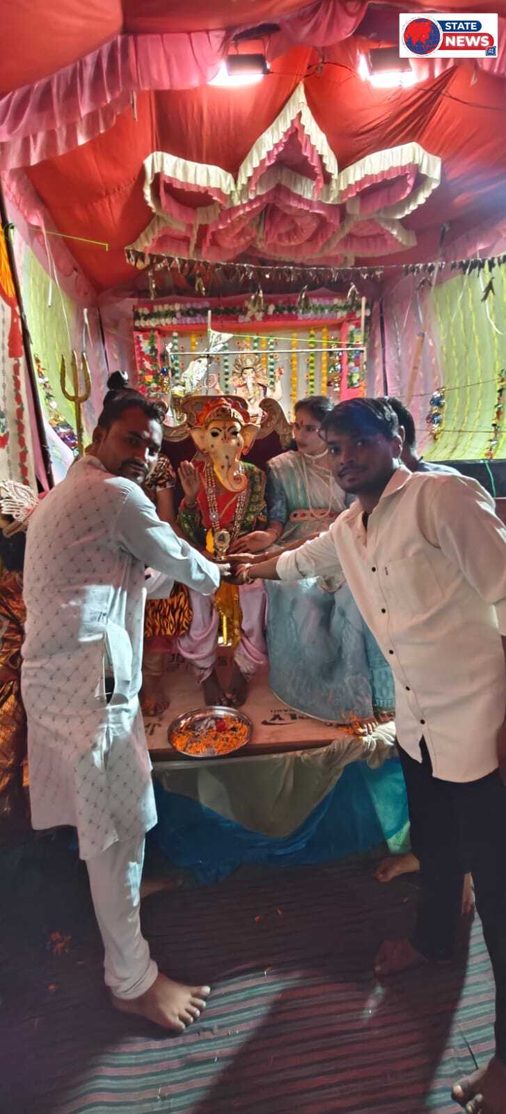 केसली में गणेश पंडाल में ब्रह्माकुमारीज़ ने दी सांस्कृतिक प्रस्तुति