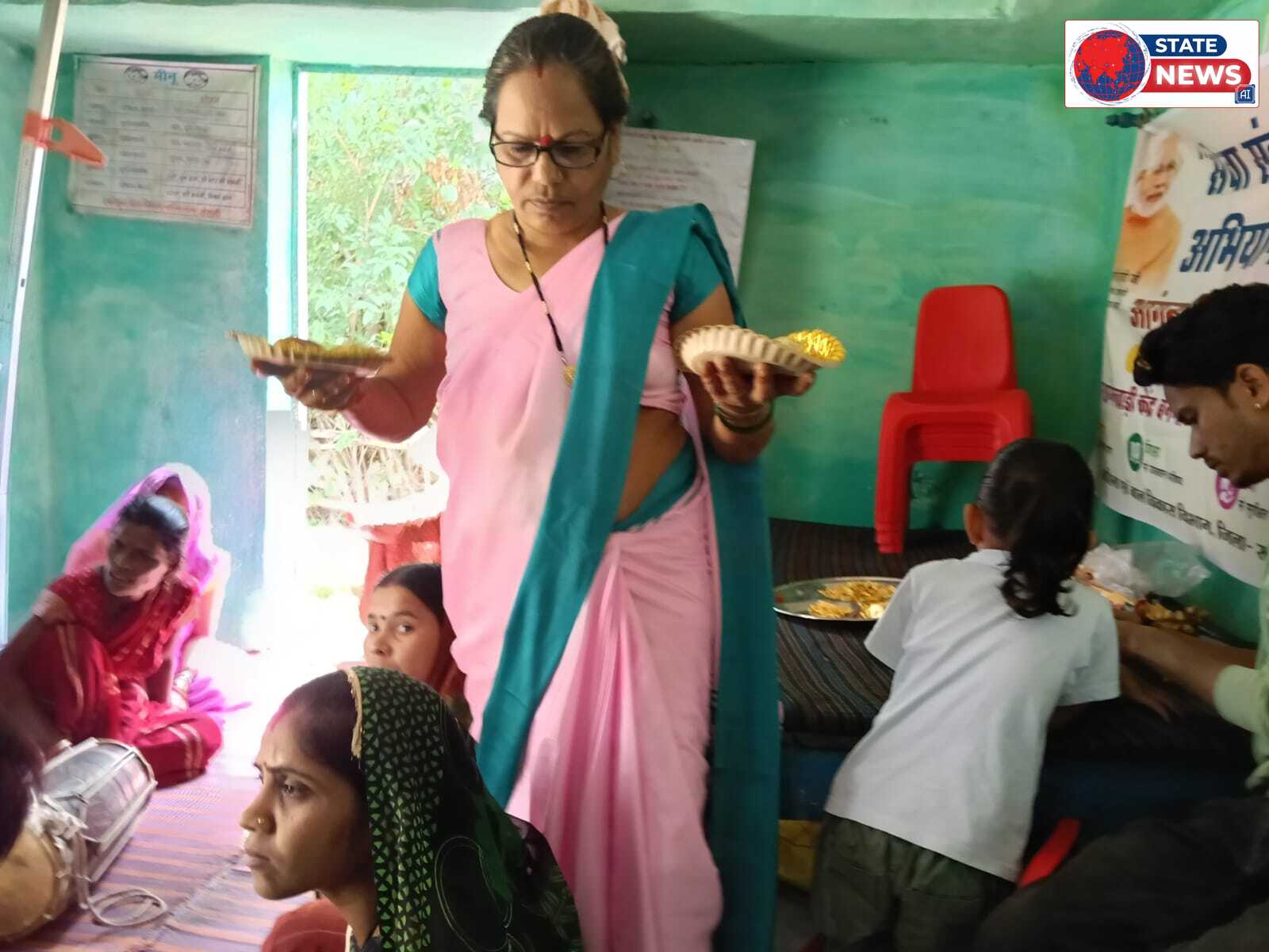 केसली में आंगन मिलन समारोह में बच्चों और महिलाओं के विकास पर जोर