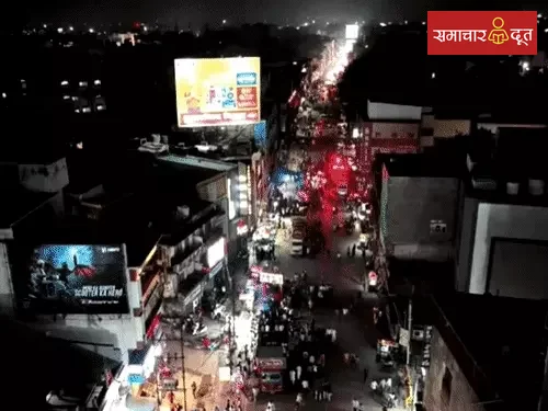 रायपुर गणेश विसर्जन झांकी, होटल का छज्जा गिरा:एंबुलेंस फंसी, DJ की तेज आवाज पर नाचते रहे लोग, नाग लोक-नरक में सजा की थीम