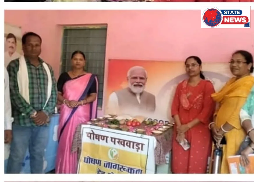 आंगन मिलन में सजी स्वदेशी व्यंजनों की थाली