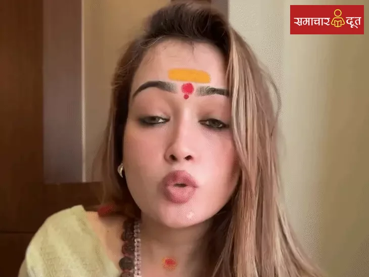 साध्वी हर्षा ने शंकराचार्य को 'दोगला', 'तथाकथित संत' बताया:अविमुक्तेश्वरानंद समेत कई संतों पर भड़कीं; बोलीं- अंजलि अरोड़ा की मां सीता किरदार