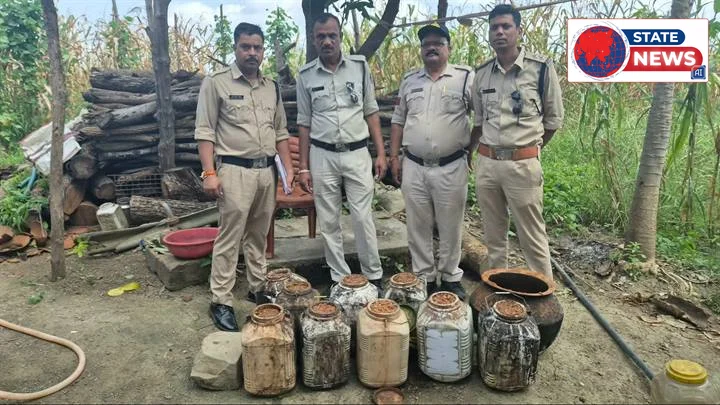 बैतूल जिले के शाहपुर में आबकारी विभाग की अवैध शराब पर बड़ी कार्रवाई