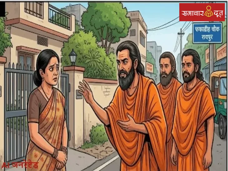 'अकाल-मौत' का खौफ दिखाकर ठगे 150 ग्राम सोने के जेवर:साधु बनकर आए 3 ठग,महिला की बीमारी ठीक करने तंत्र-मंत्र किया,6 महीने तक डराकर रखा