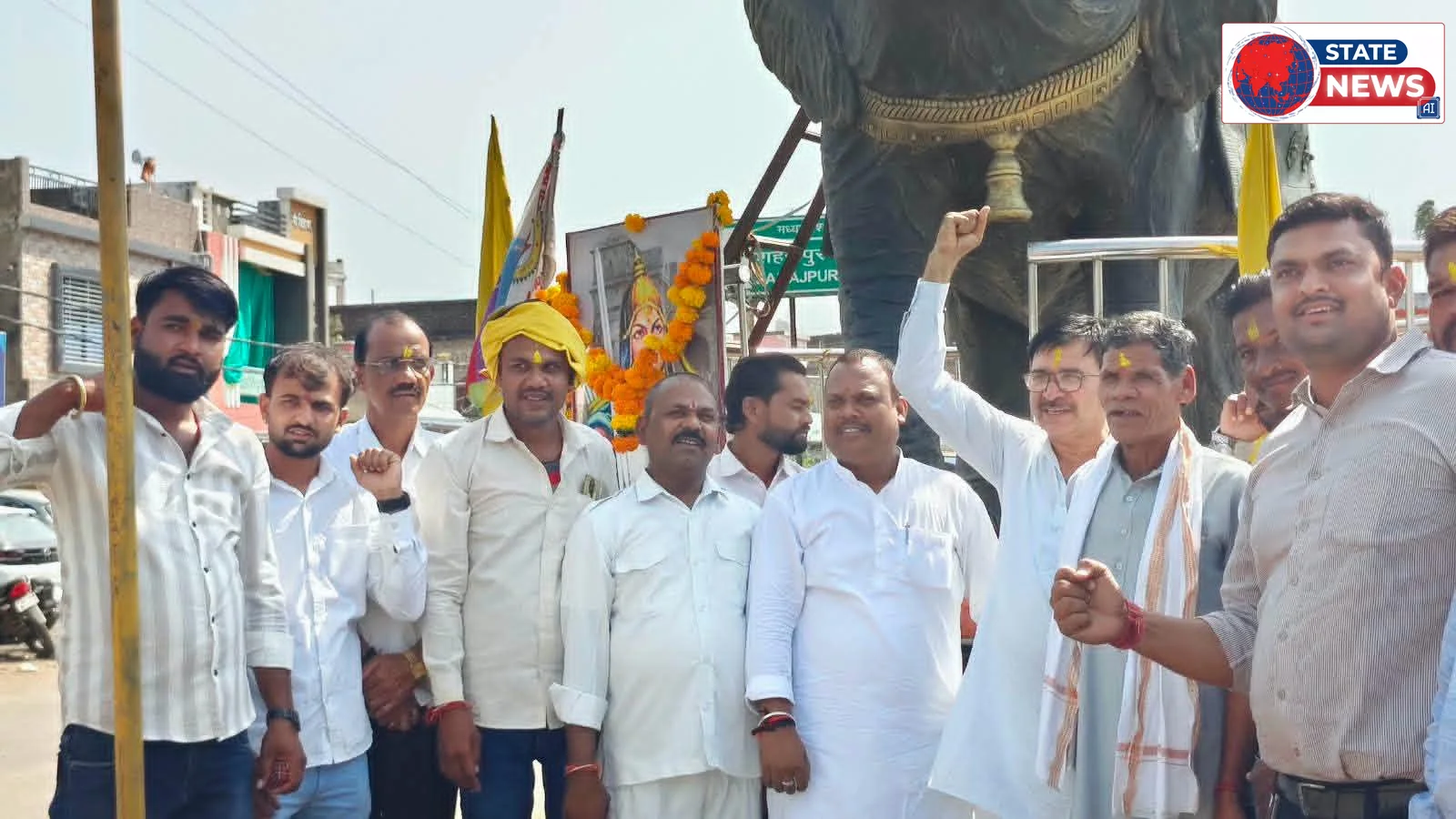 केसली के सहजपुर तिराहा पर महान वीरांगना रानी दुर्गावती की जयंती धूमधाम से मनाई गई, विधायक बृजबिहारी पटेरिया सहित कई दिग्गज रहे मौजूद