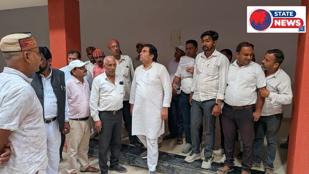 नवीन तहसील भवन त्योंथर का विधायक सिद्धार्थ तिवारी ने किया निरीक्षण, अधिवक्ताओं के लिए 20 लाख के शेड की घोषणा