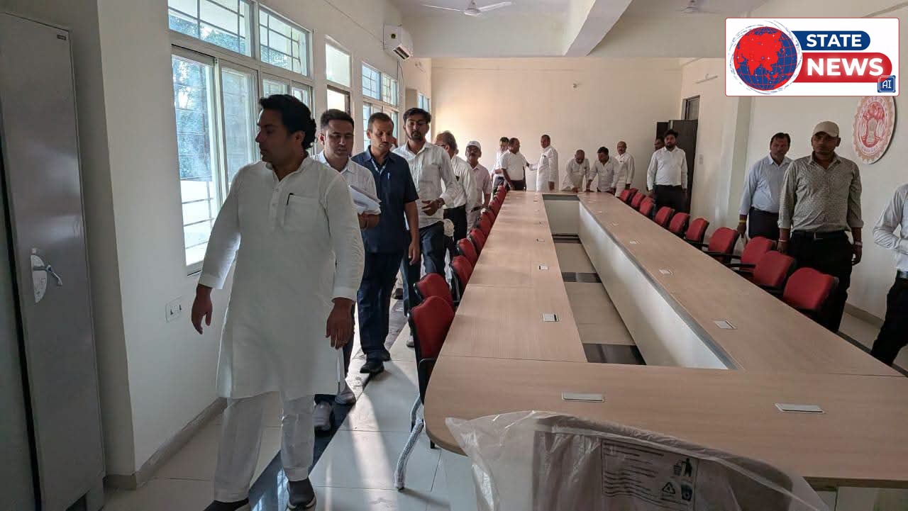 नवीन तहसील भवन त्योंथर का विधायक सिद्धार्थ तिवारी ने किया निरीक्षण, अधिवक्ताओं के लिए 20 लाख के शेड की घोषणा